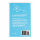 The back of the book is light blue with small text and a magic wand that says "Talent Stick". From Semi Rad.