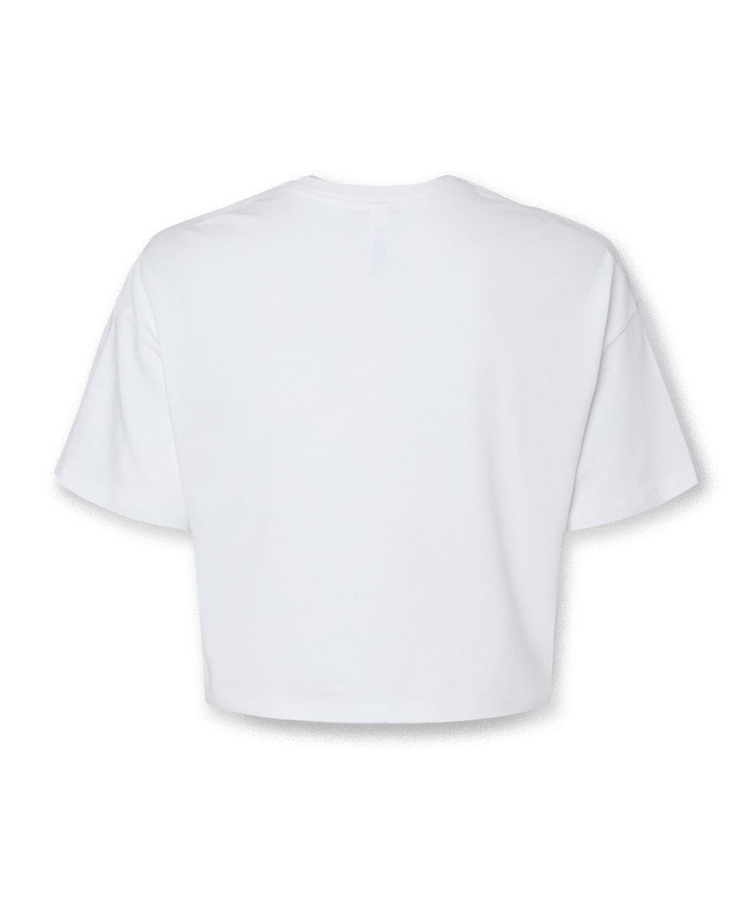 A white crop top that shows the back. From Pretty Gay.