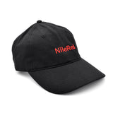 Black ball cap with "NileRed" embroidered in red across the front.