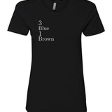 Vertical Alignment T-Shirt by 3Blue1Brown - Curved Cut