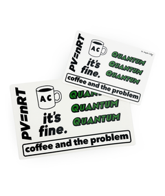 Coffee and the Problem Notebook Stickers