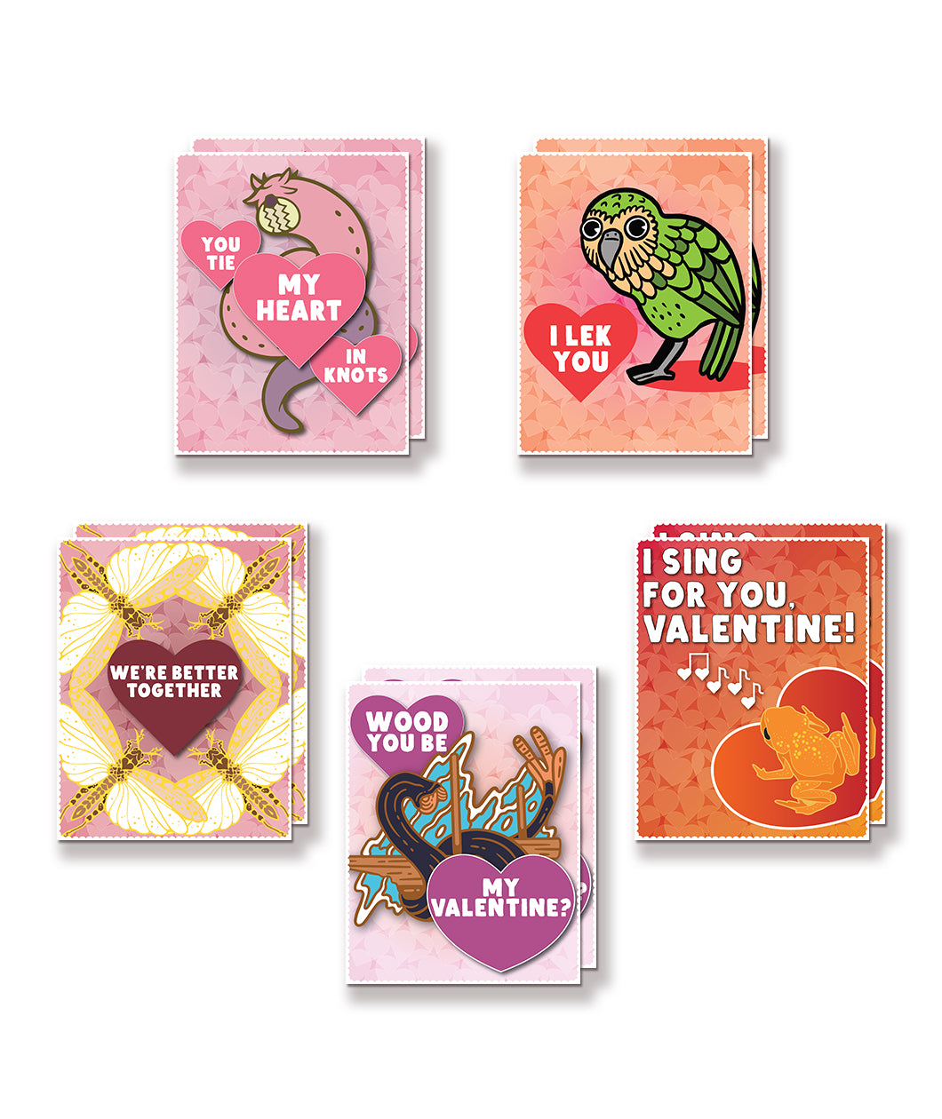 Bizarre Beasts Valentine's Day Cards