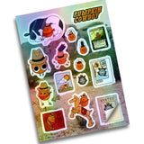 Pumpkin Cowboy Sticker Sheet