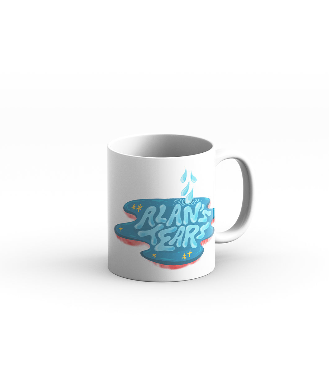 A mug for Alan's tears your beverage of choice. Pairs well with movies or Cinema Therapy episodes!