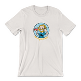 Crying with Alan Cartoon Shirt (Vintage White)