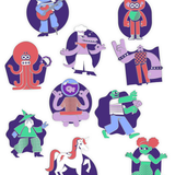 JoCo Cruise Character Pins