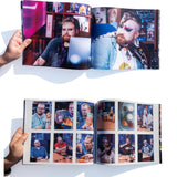 A photo of several inner pages from the Desert Bus for Hope 2024 photo book.