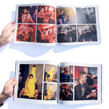 A photo of several inner pages from the Desert Bus for Hope 2019 photo book.