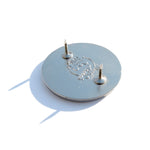 Photo of the back of the pin with a Pinny Arcade backstamp.