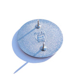 Photo of the back of the pin with a Pinny Arcade backstamp.