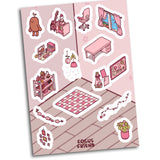 Lofi Pink Sticker Sheet