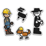 Pack d'autocollants Design Delve & Fully Ramblomatic (4 autocollants)