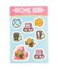Atomic Robo Pins Sticker Sheet