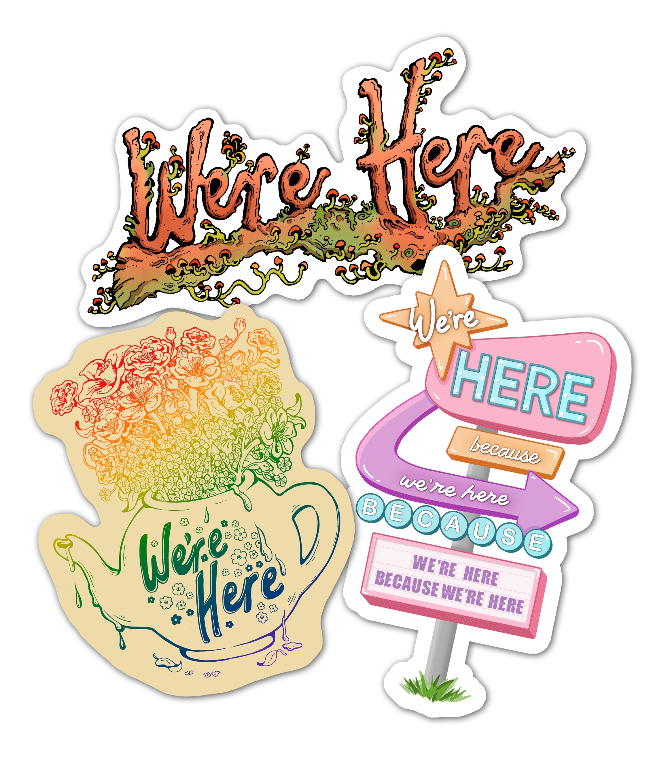 Hefe Sticker We're Here Sticker Pack – DFTBA