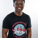 Washington Post Universe Rocket Tee