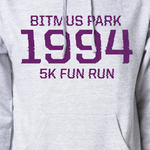 Close-up on the red words "Bitmus Park Fun Run" with a large 1994 in the middle - by Brian David Gilbert 