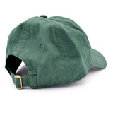The back of a green ball cap showing the tightening clasp. From Brian David Gilbert.