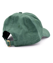 The back of a green ball cap showing the tightening clasp. From Brian David Gilbert. 