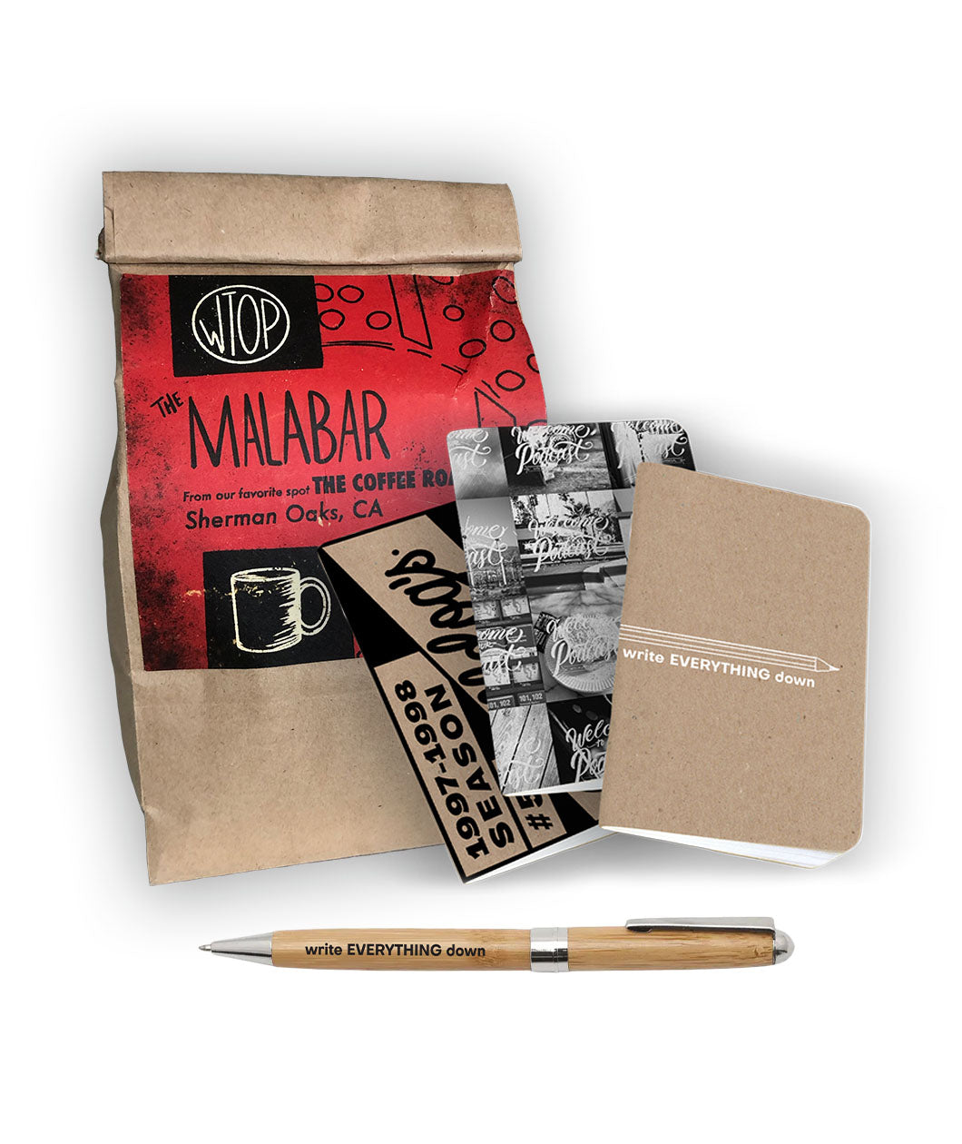 Bundle from Mike Falzone featuring a bag of coffee called 