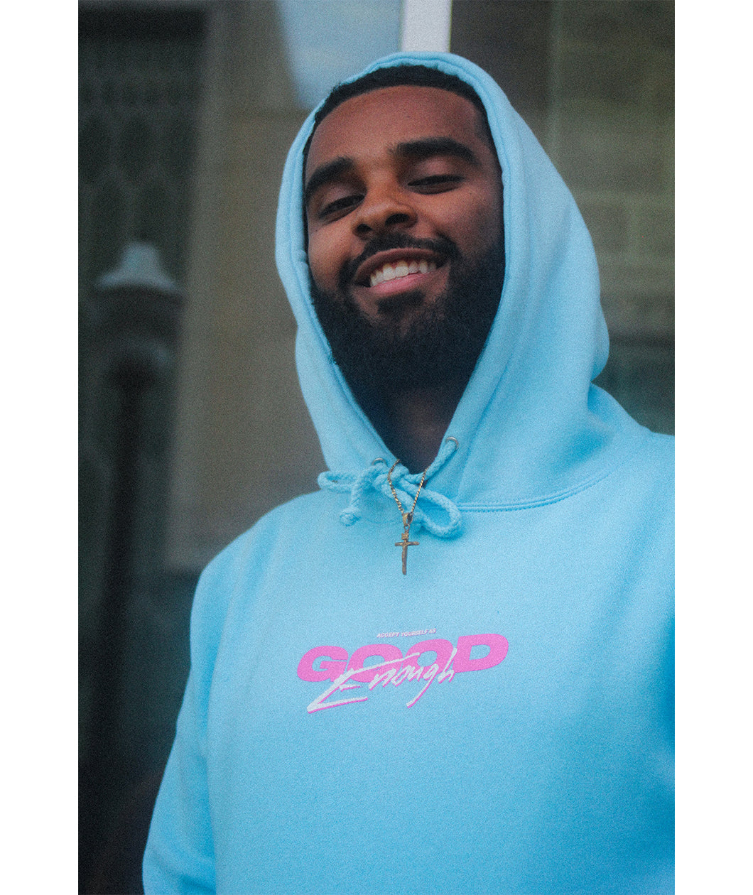 Good Enough Hoodie (Blue Aqua)