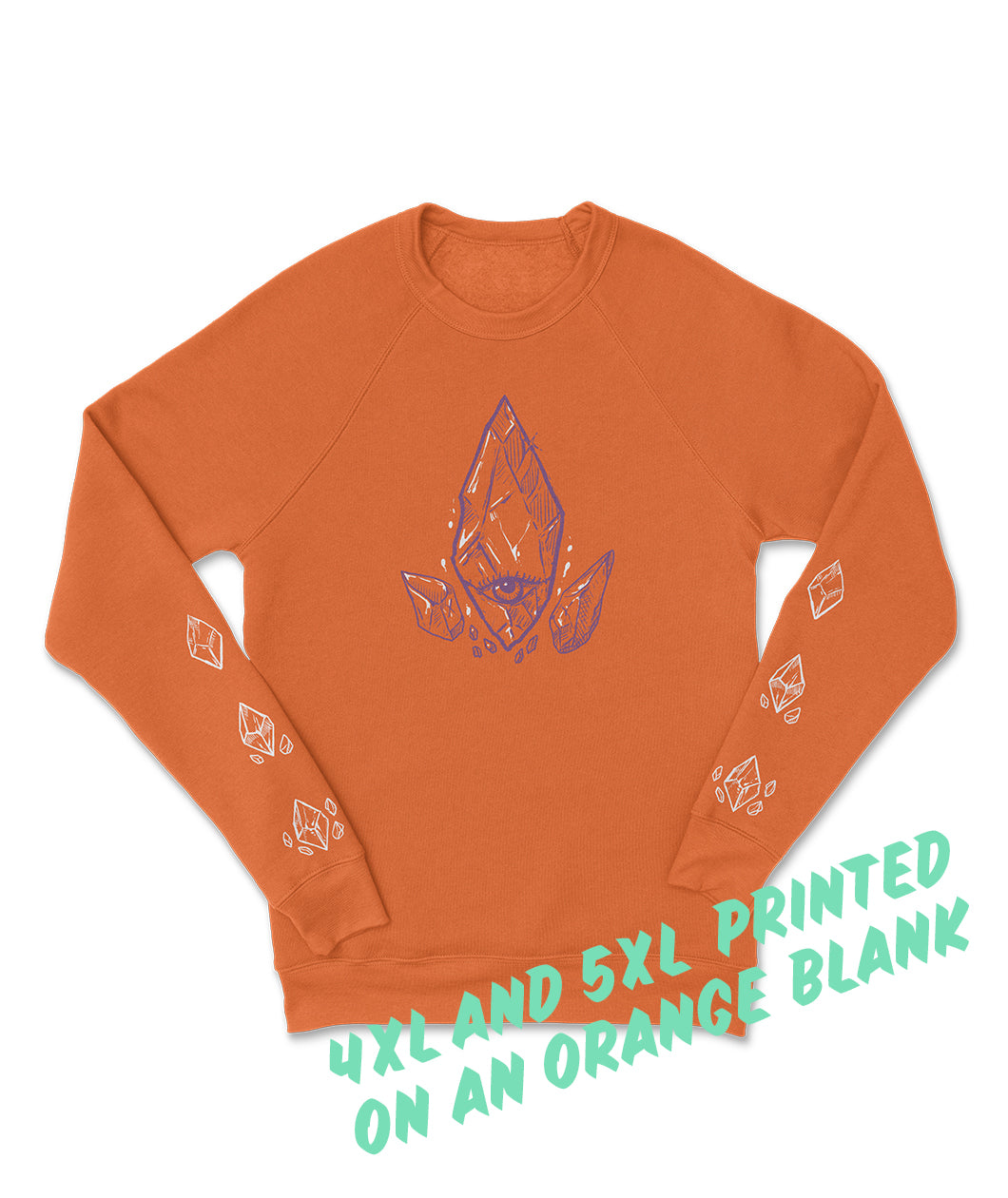 The Invisible Beetle shirt from Tyler Thrasher in a dark orange with the text "4xl and 5xl printed on an orange blank". 
