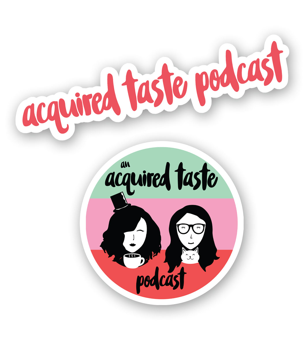 An Acquired Taste Podcast Decal Pack
