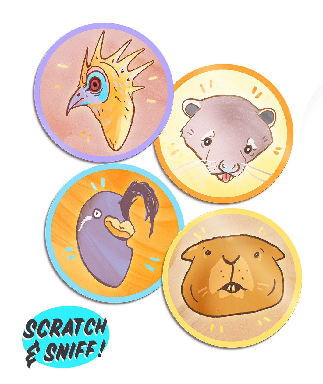 Bizarre Beasts Scratch & Sniff Sticker Pack