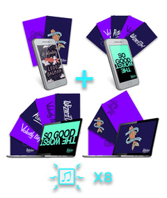 Phone and computer bundles with different Potterless backgrounds with different sayings. Comes with eight backgrounds.