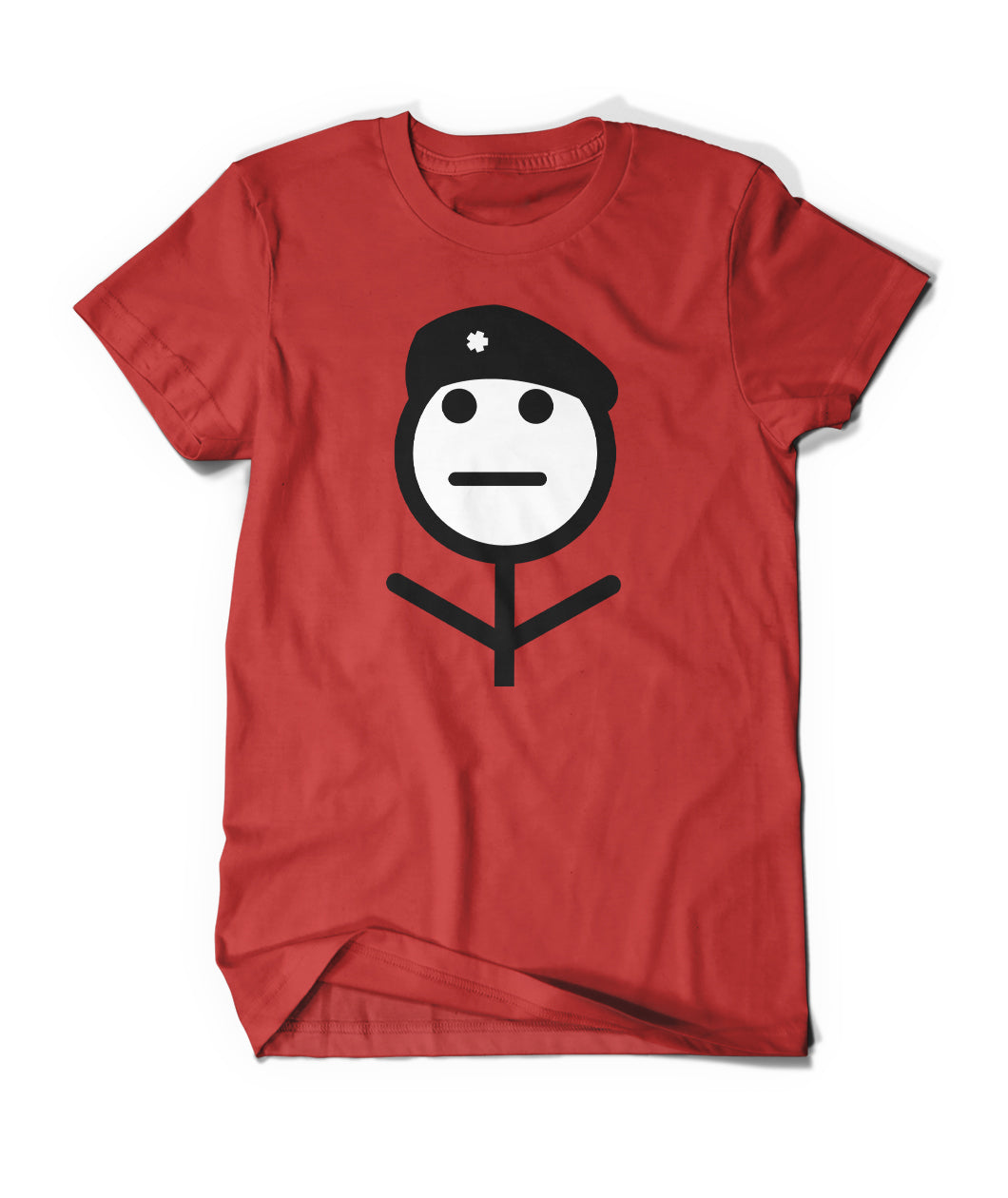 A red t-shirt with a stick figure drawing of Che Guevara - from CGP Grey.