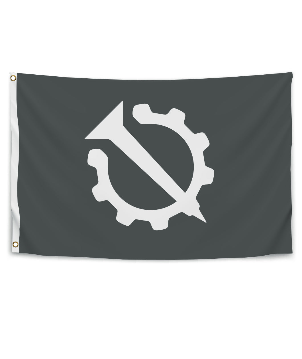 Nail and Gear Flag - Hello Internet - DFTBA