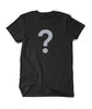 Black shirt with a gray question mark in the center - from Spirits
