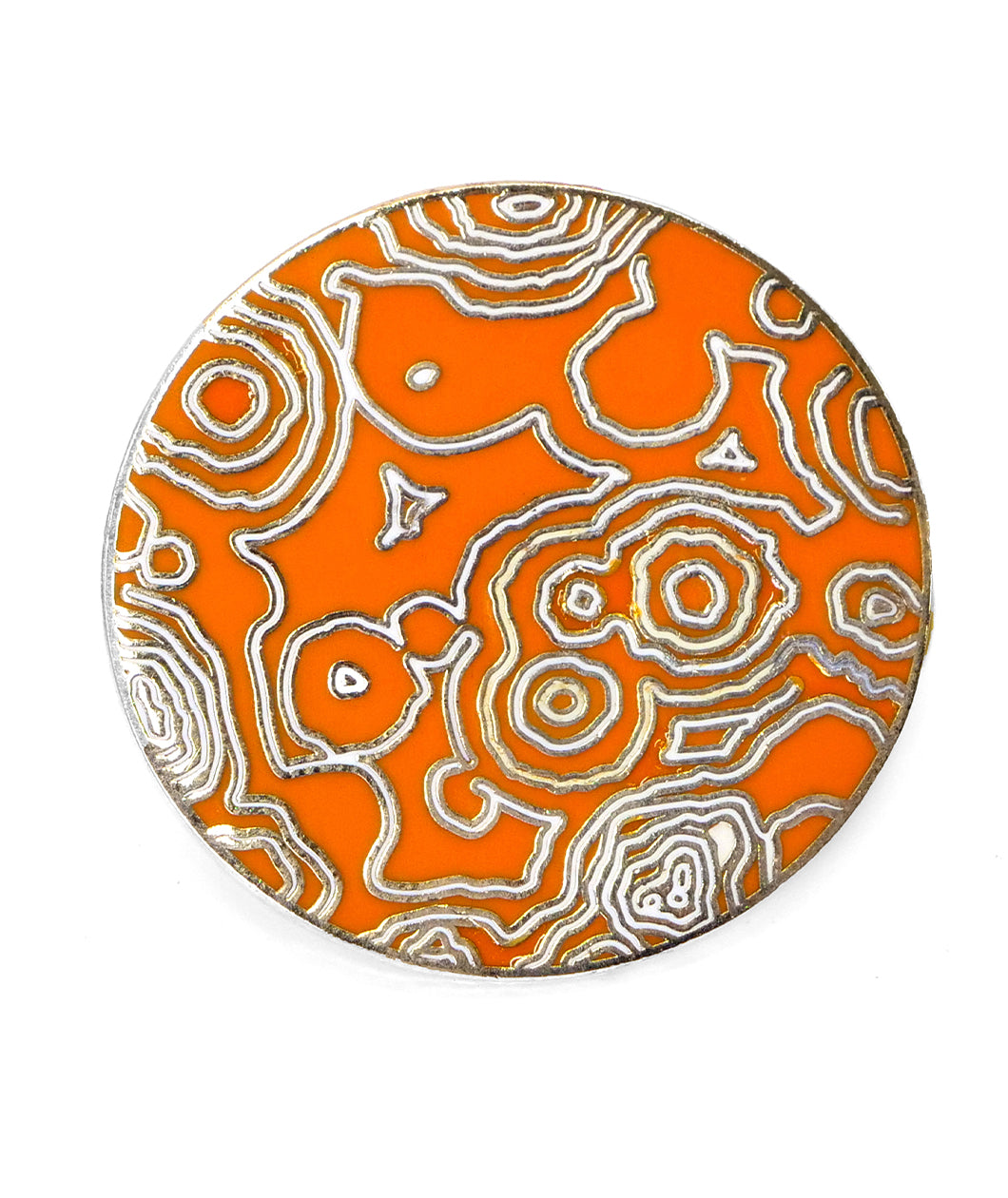 A NileRed circular orange pins showing abstract lines. 