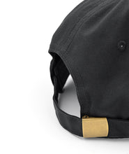 Back of NileRed ball cap showing gold adjustable, clip.