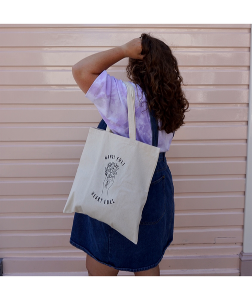 Agnes Martin Inspired Rose Art Tote Bag