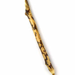 Brown and light brown wooden stick pen. Top of pen is chewed off by beaver - from Animal Wonders