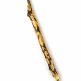 Brown and light brown wooden stick pen. Top of pen is chewed off by beaver - from Animal Wonders
