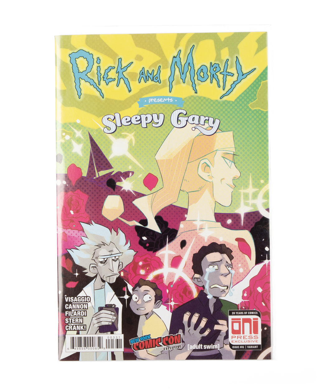 A cover of a zine of "Rick and Morty; presents Sleepy Gary". 