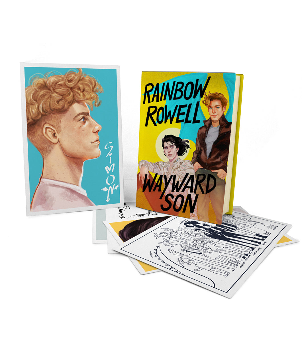 SIGNED Wayward Son Book + Simon Snow Print Set II Bundle